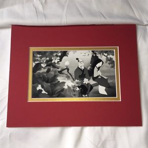 Mulan garden glossy art matted Father Daughter